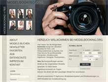 Tablet Screenshot of modelbooking.org